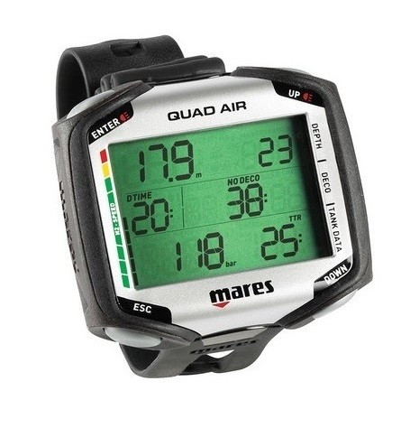 Mares Quad Air Tauchcomputer (Schwarz/Silber)