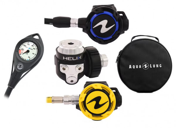 AquaLung Helix Pro Atemreglerset mit Aqualung Finimeter