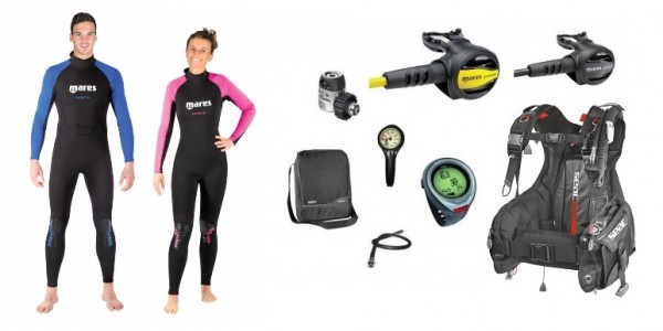 Mares Holiday Set mit Manta Overall Komplettset